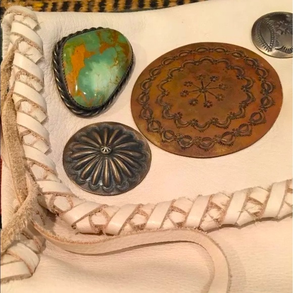 RALPH LAUREN Collection Western Line Clutch Bag Copper Silver Turquoise RARE! - Picture 7 of 8